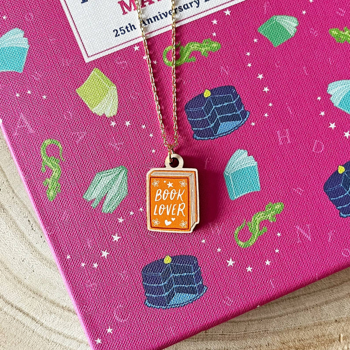 Book Lover Necklace - Sweet Pea & Little Wolf