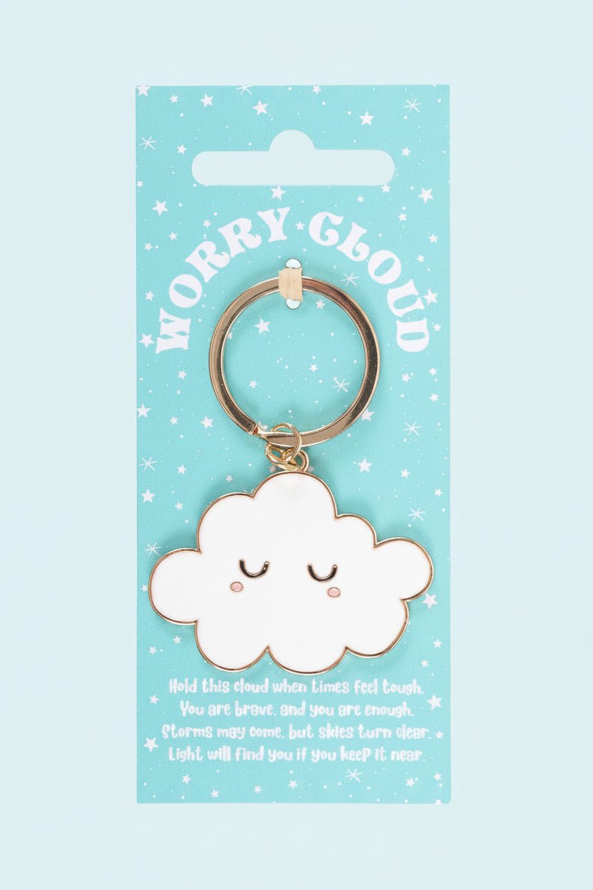 Worry Cloud Keyring - Sweet Pea & Little Wolf