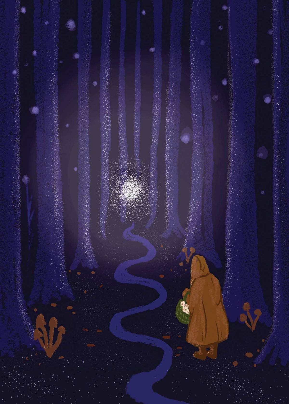 Folktales Will-o-the-Wisp Illustrated Postcard