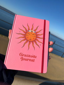 THE SUN GRATITUDE JOURNAL WITH ROSE QUARTZ PEN
