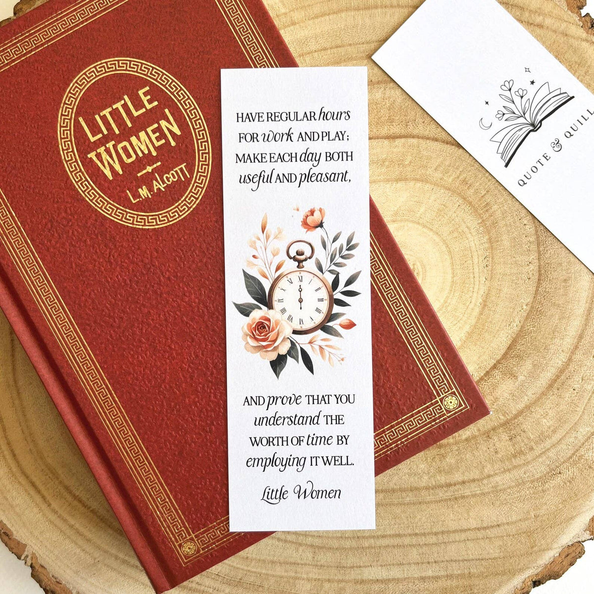 Little Women - 'The Worth Of Time' Bookmark - Sweet Pea & Little Wolf