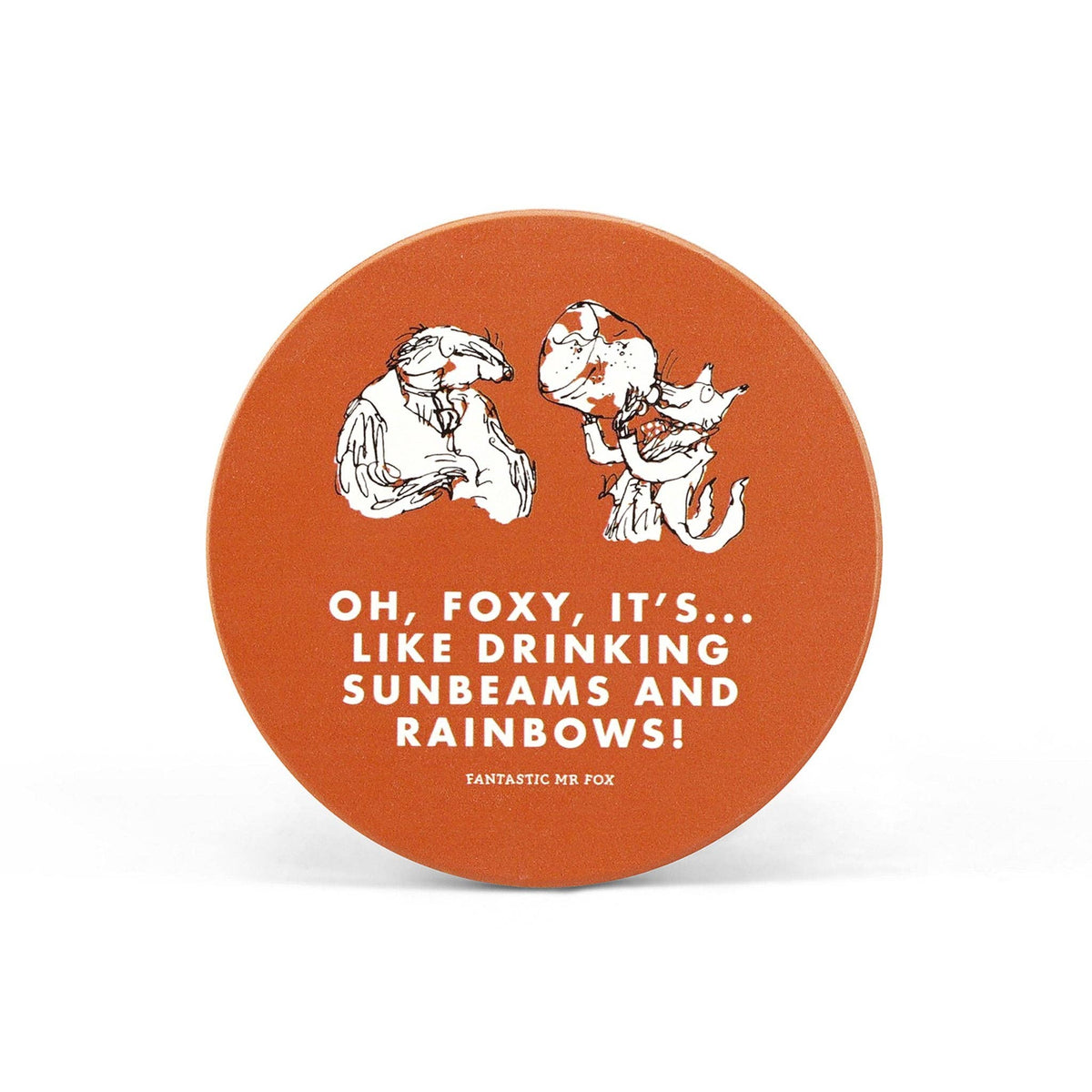 Single Ceramic Coaster- Roald Dahl (Fantastic Mr Fox) - Sweet Pea & Little Wolf