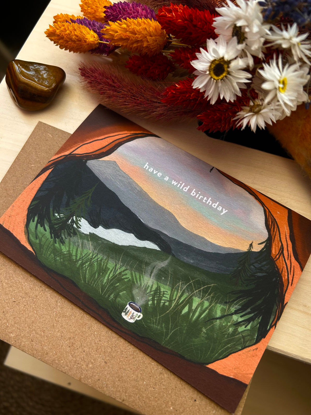 Wild Camping Birthday Card