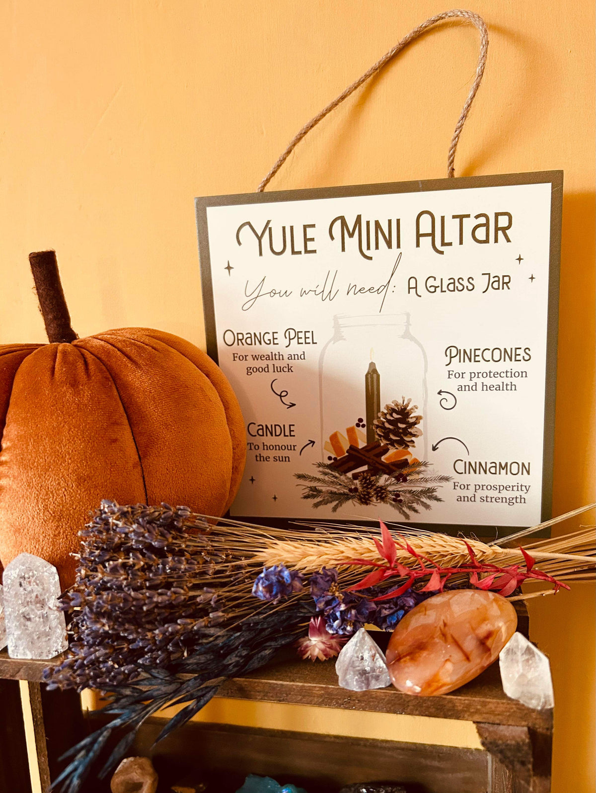 Yule Altar Hanging Sign