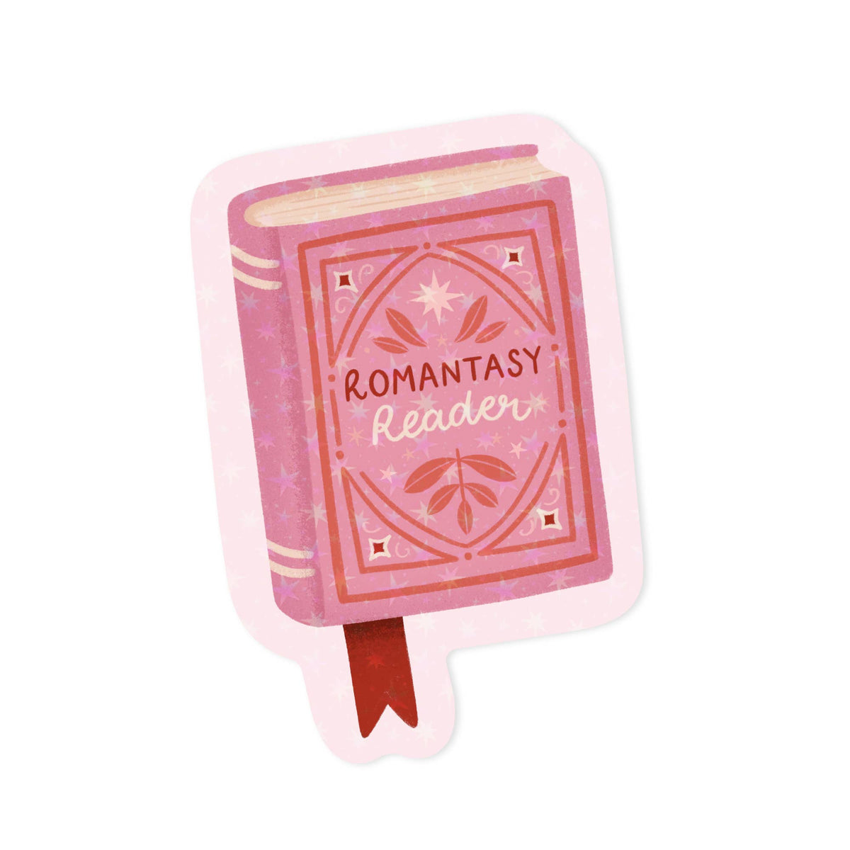 Romantasy Reader Holographic Vinyl Sticker - Book Sticker - Sweet Pea & Little Wolf