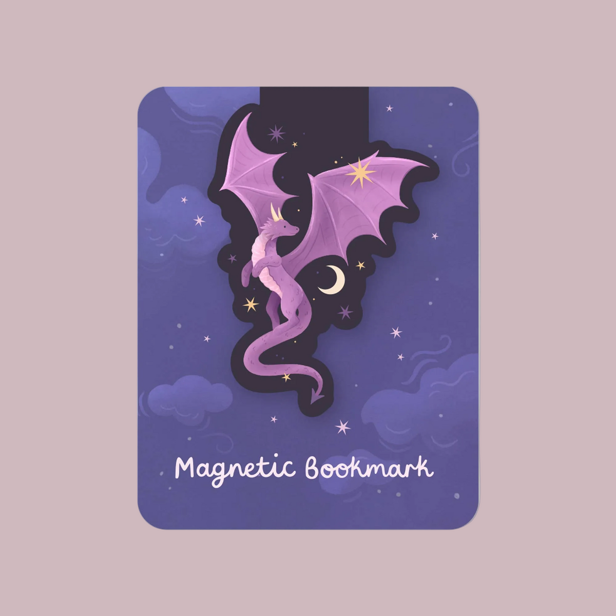 Purple Dragon Magnetic Bookmark