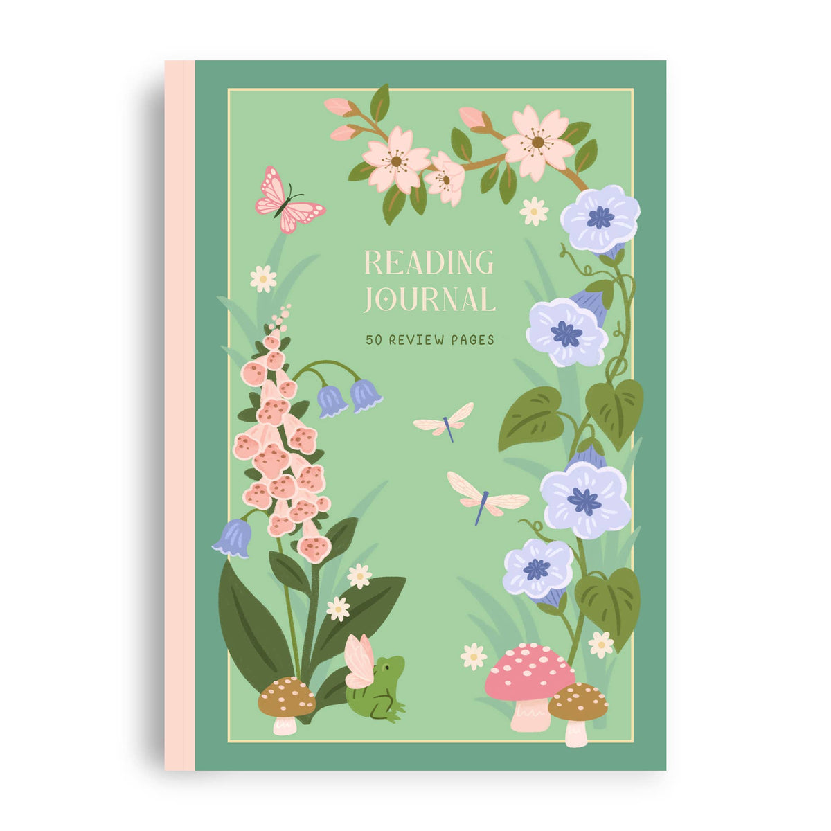 Whimsical Reading Journal – Literary 50 Book Review Notebook - Sweet Pea & Little Wolf