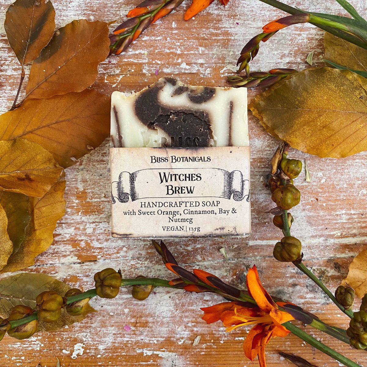 Witches Brew Soap - Sweet Orange, Cinnamon, Nutmeg and Bay - Sweet Pea & Little Wolf