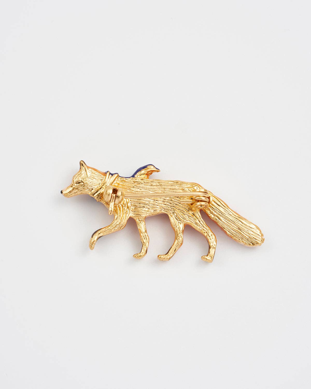 Cosy Fox Enamel Brooch 🦊