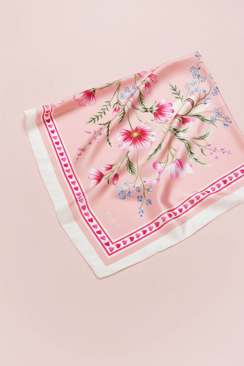 Penelope Pink Square Scarf