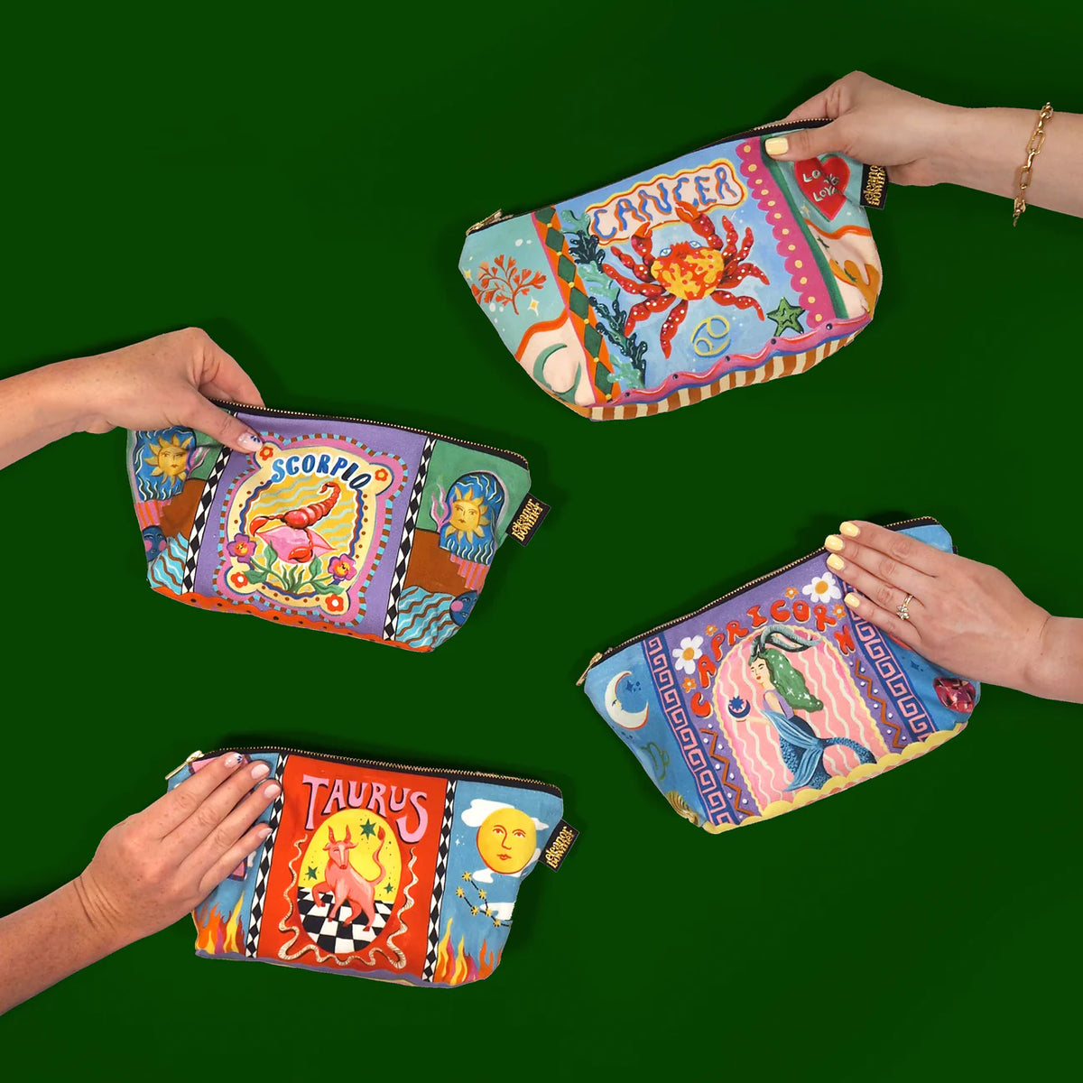 Libra Zodiac Zip Bag