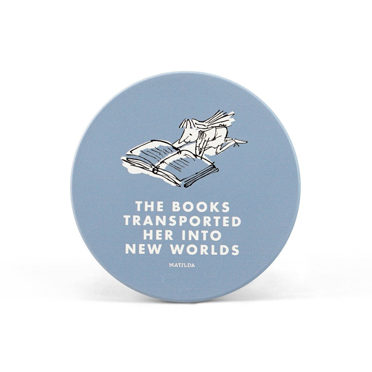 Single Ceramic Coaster- Roald Dahl (Matilda) - Sweet Pea & Little Wolf