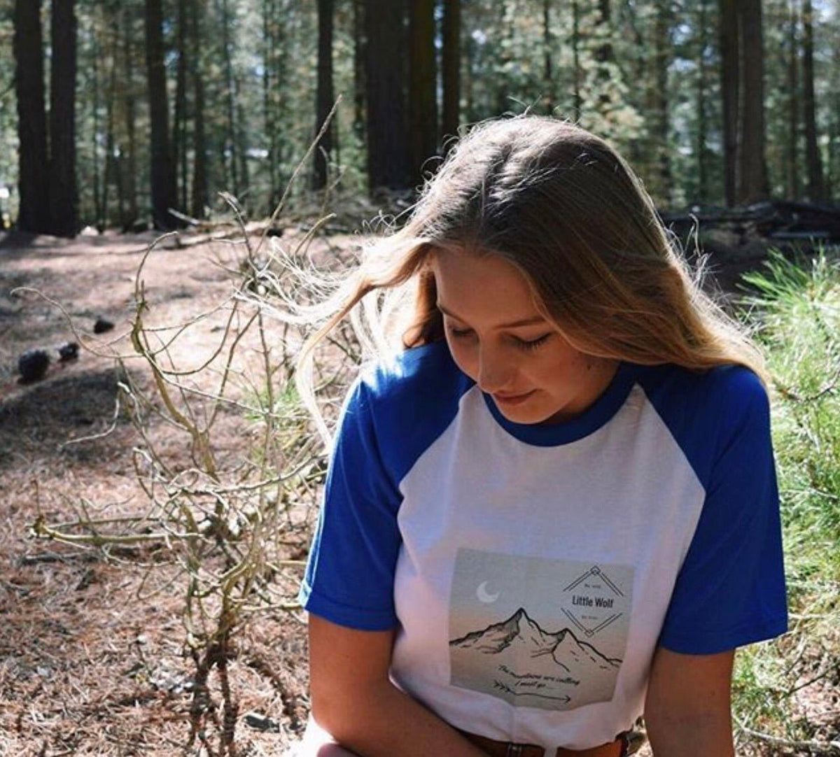Little Wolf Baseball Tee - Sweet Pea & Little Wolf