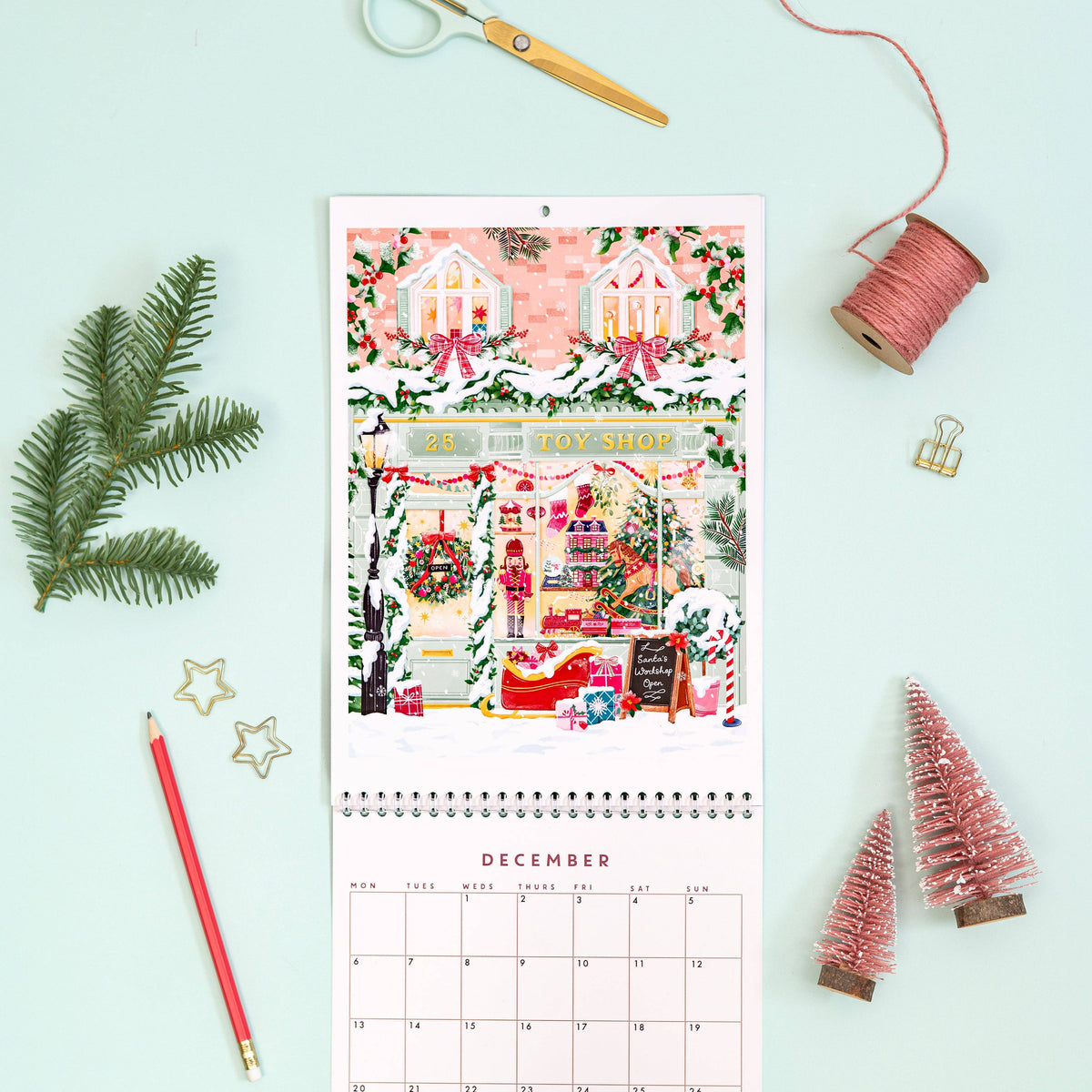 2027 Shopfront Scenes: Wall Calendar