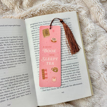 A Good Book and Sleepy Tea Bookmark with Tassel - Cosy Gift