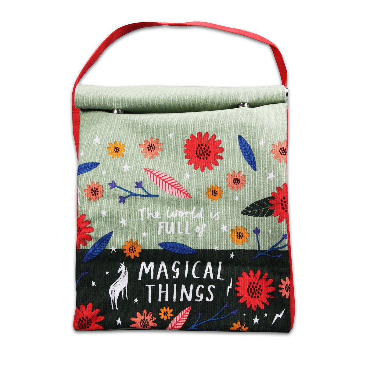 Insulated Lunch Picnic Bag Floral Pattern Magical Things