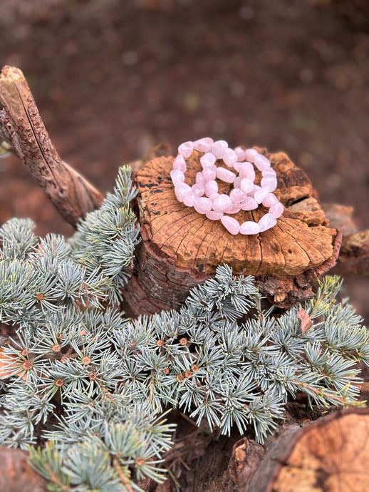 Rose Quartz Tumblestone Bracelet