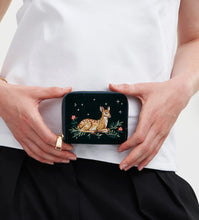 Fawn Embroidered Green Small Purse