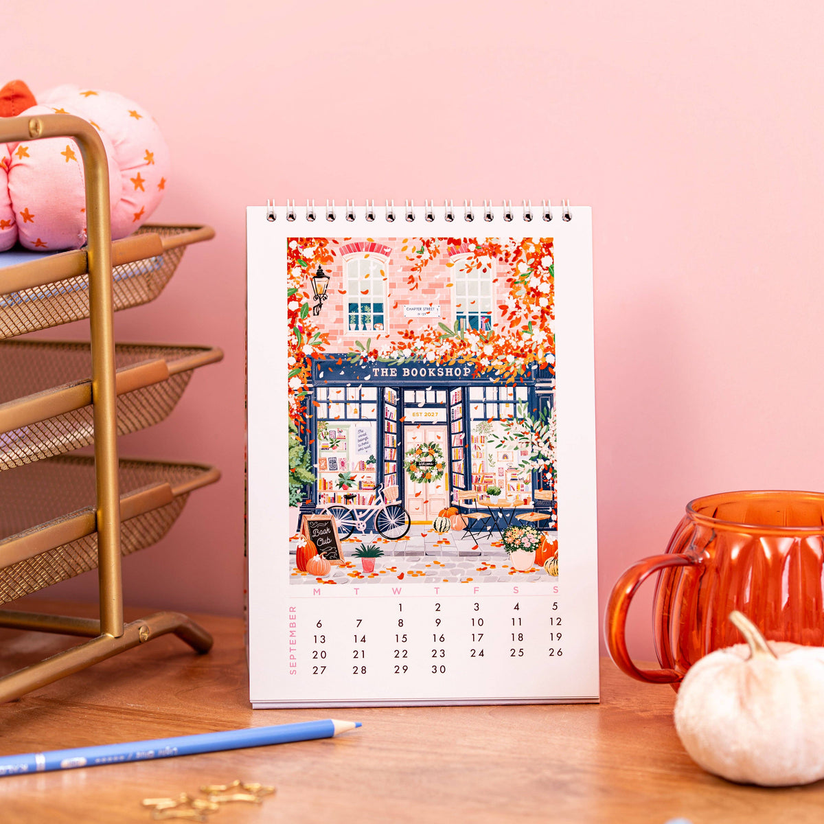 2027 Shopfront Scenes: Desk Calendar