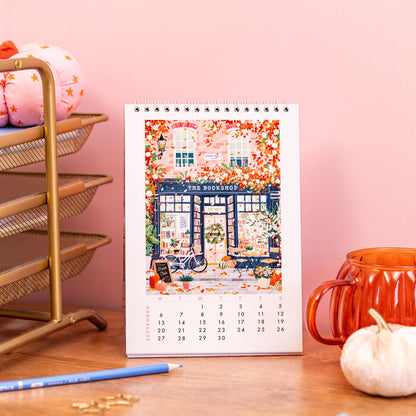 2027 Shopfront Scenes: Desk Calendar