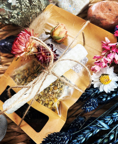 Chamomile Magick Tea & Spell Candle Gift Set