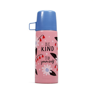 Thermal Flask With Floral Pattern