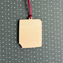 Little Women Book Quote Wooden Christmas Tree Decoration: Dark Purple