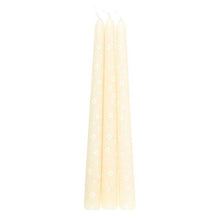 Set of 3 Easter Carrot Patch White Daisy Taper Candles