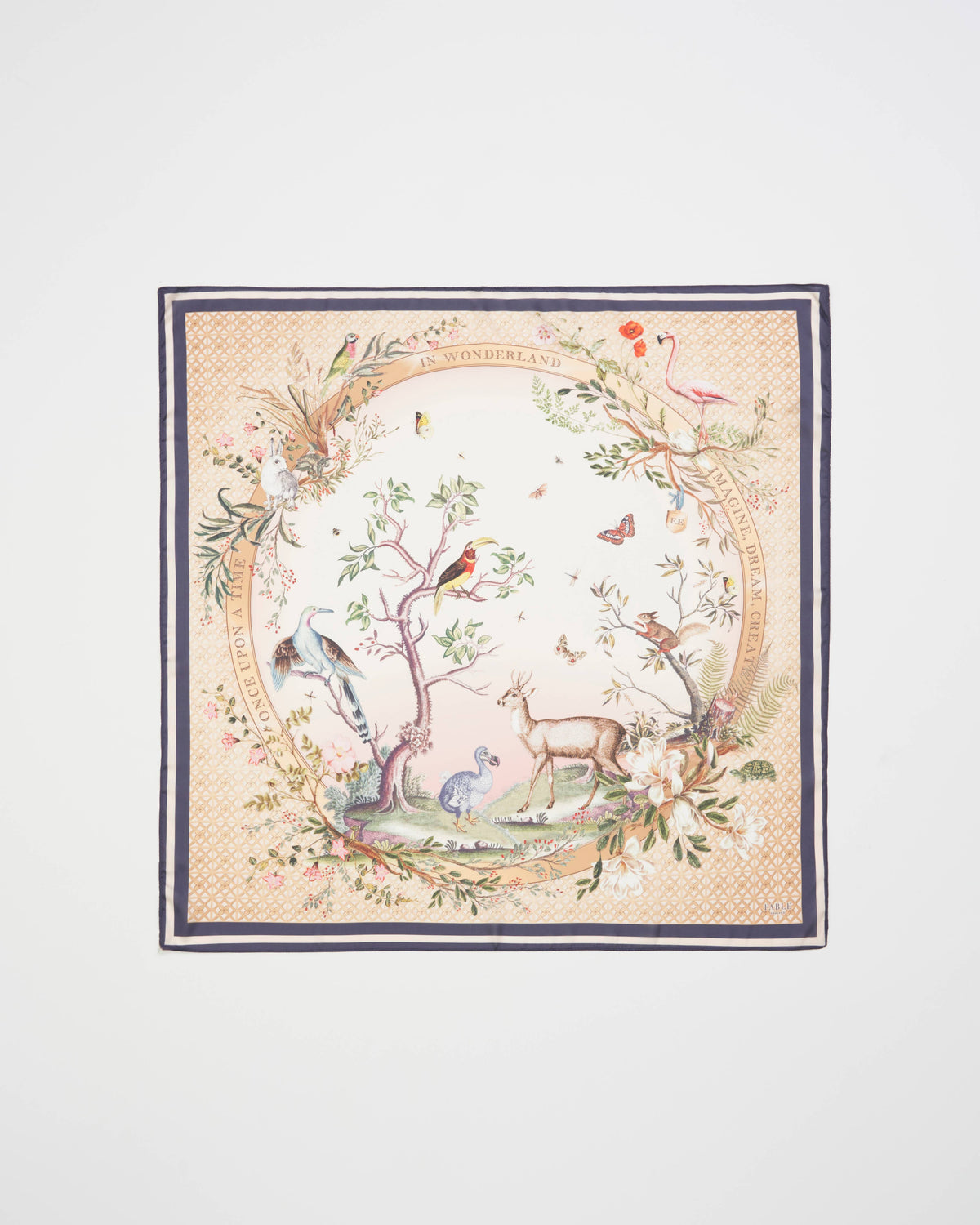 FABLE Wonderland Narrative Square Scarf