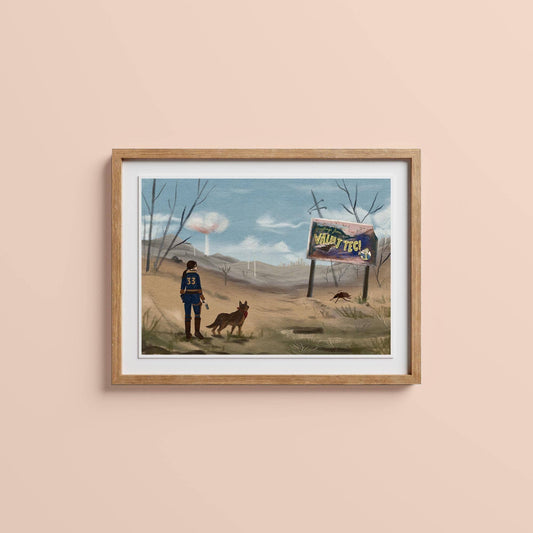 Lucy in the Wasteland Art Print