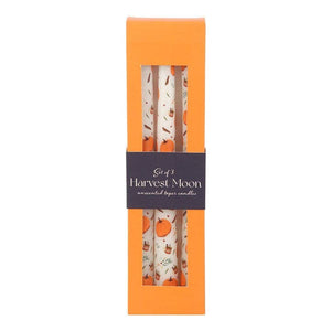 Set of 3 Autumn Pumpkin Taper Candles