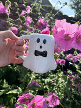 MR BOO GHOST SHAPED MUG WITH BOW TIE