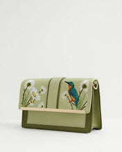 FABLE Embroidered Kingfisher Cross Body Purse