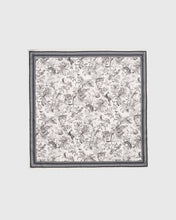 FABLE Wolf Garden Toile Black Square Scarf