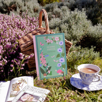 Whimsical Reading Journal – Literary 50 Book Review Notebook