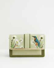FABLE Embroidered Kingfisher Cross Body Purse