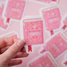 Romantasy Reader Holographic Vinyl Sticker - Book Sticker