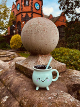 MINT GREEN CAULDRON MUG WITH WAND STIRRER