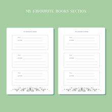 Whimsical Reading Journal – Literary 50 Book Review Notebook