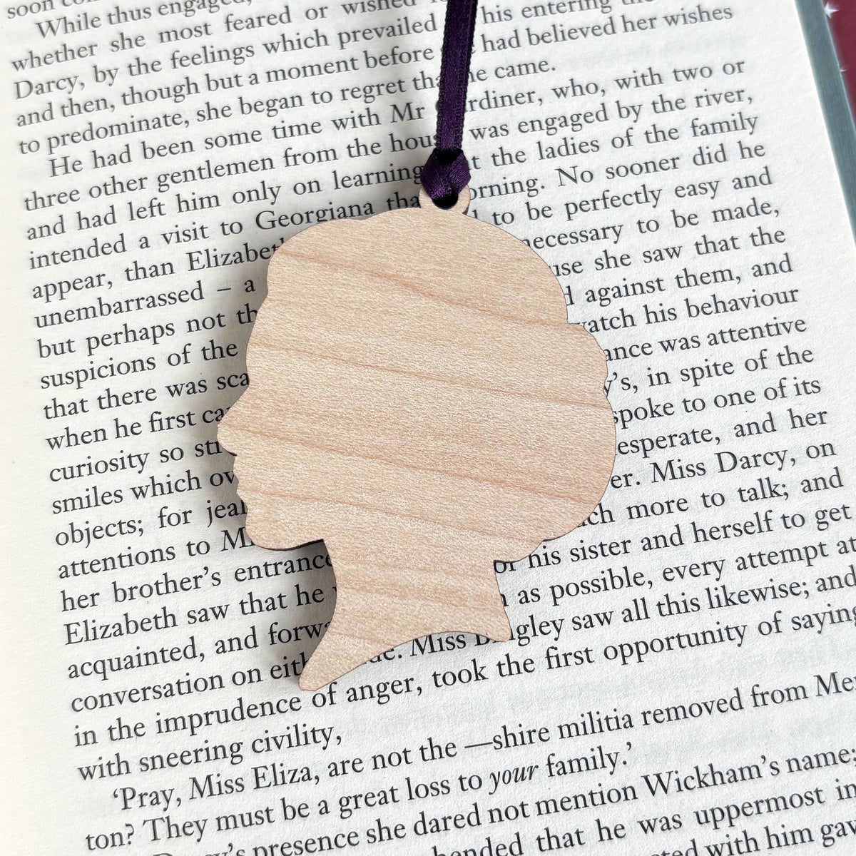 Obstinate Headstrong Girl - Pride and Prejudice Decoration: Dark Purple