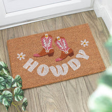 Natural Howdy Cowboy Boot Doormat