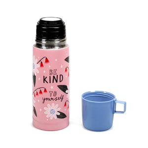 Thermal Flask With Floral Pattern