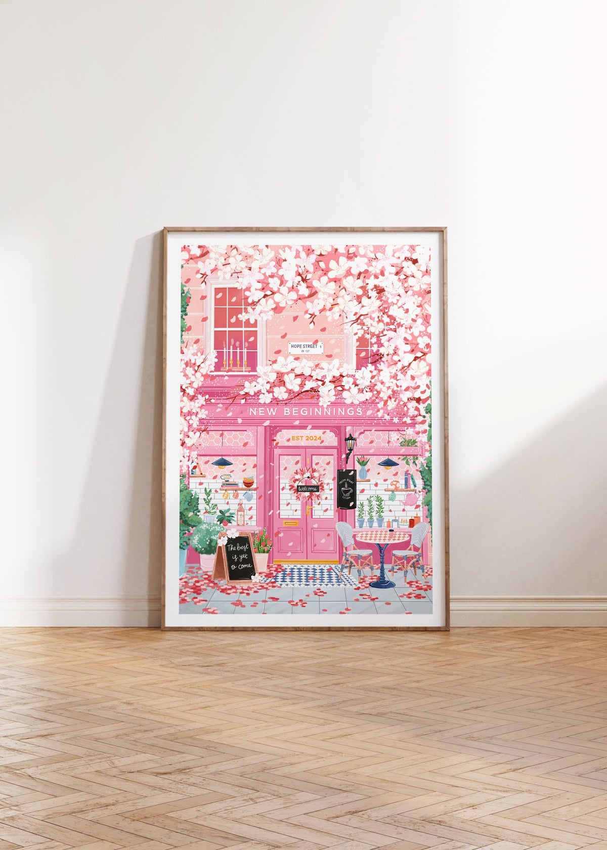 New Beginnings Cafe Print A4