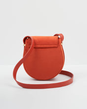 FABLE Lovebirds Velvet Saddle Purse