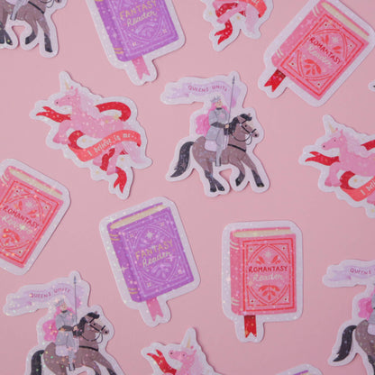 Fantasy Queen Holographic Vinyl Sticker - Feminist Sticker
