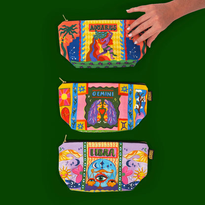 Libra Zodiac Zip Bag