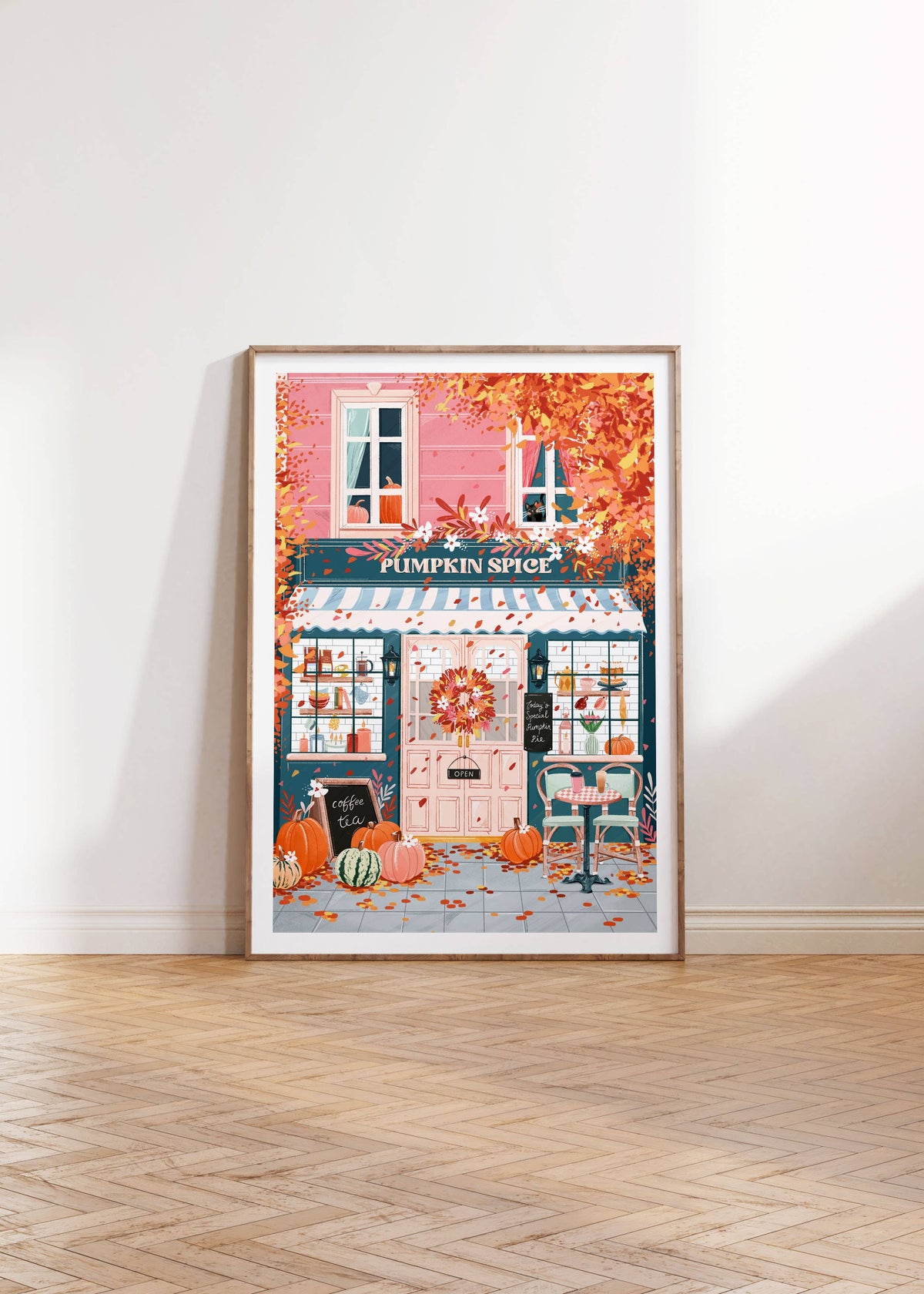 Pumpkin Spice Cafe Print A4