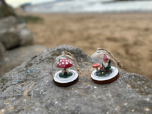 MUSHROOM HOUSE GLASS DOME HANGING DECORATION 🍄