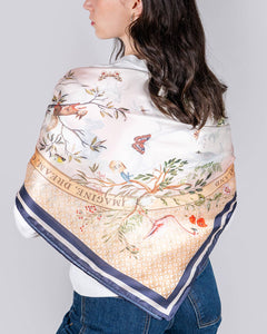 FABLE Wonderland Narrative Square Scarf