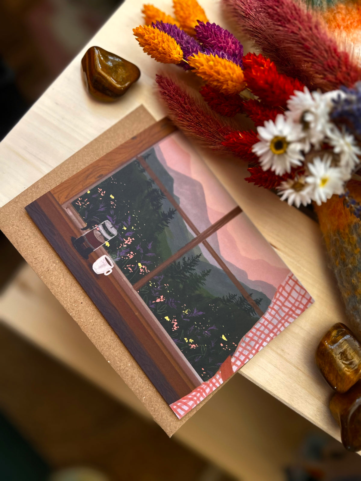 Window to the Mountains Card
